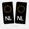 NL kentekensticker in het zwart - Premium™