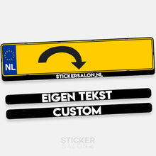 Eigen kentekenstickers voor auto's (2 stuks) - Premium™